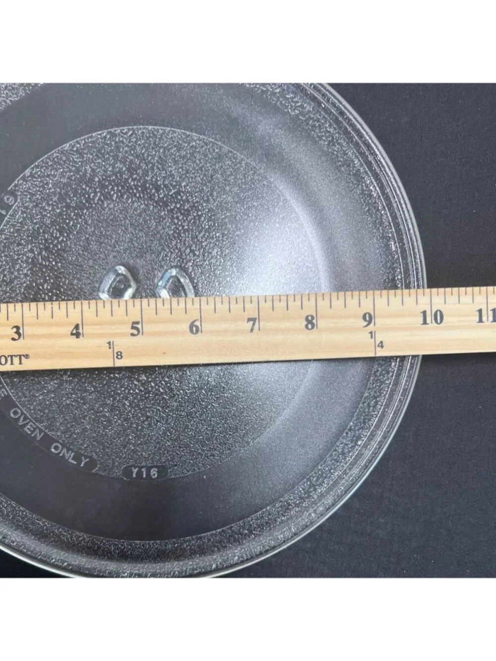 Microwave Glass Turntable Plate w/ Roller Ring & Coupler 10.5 Inches